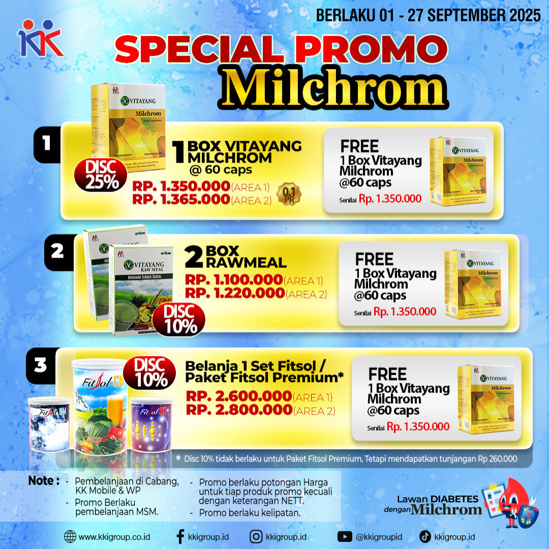 PROMO MILCHROME FREE 1 MILCHROM